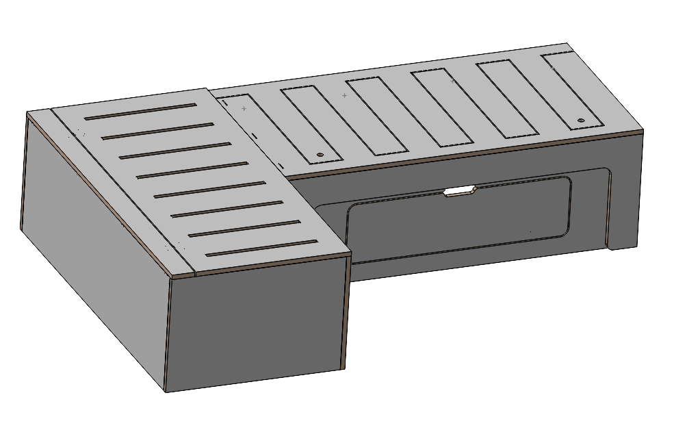 L Shape slide out bed
